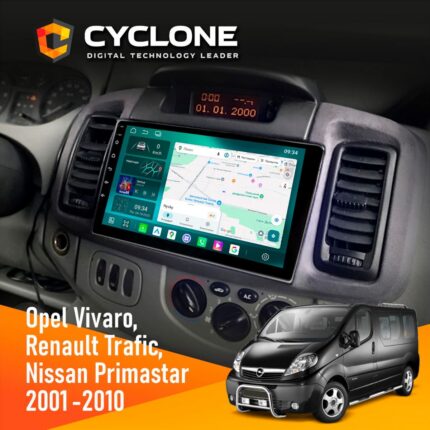 Штатна магнітола Renault Trafic 2001-2010 Cyclone C9-013 4x64 DSP 4G
