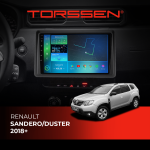 Штатна магнітола Torssen Renault Sandero/Duster 18+ Carplay