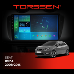 Штатна магнітола Torssen Seat Ibiza 08-15 з Carplay та DSP