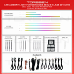 Підсвітка салону Torssen Mercedes E-class (W212) 2010-2015 - 19Leds