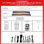 Підсвітка салону Torssen Mercedes S-Class (W221) 2005-2013(Dynamic)-18Leds