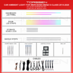 Підсвітка салону Torssen Mercedes S-Class (W222) 2014-2020 - 20Leds