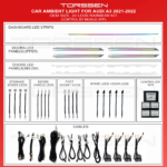 Підсвітка салону Torssen Audi A3 2021-2022-22 Leds