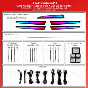 Підсвітка салону Torssen Audi Q5 2010-2017 (Dynamic) - 18 Leds