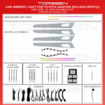 Підсвітка салону Torssen VW Jetta 2023-2024(Ripple)-22 Leds