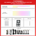 Підсвітка салону Torssen VW ID3 2021-2024-10 Leds