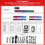 Підсвітка салону Torssen Porsche Cayenne 2010-2017 (Dynamic)-20 Leds