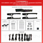 Підсвітка салону Torssen Toyota Highlander 2022 (Basic-Equipped) - 18 Leds