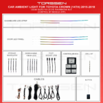 Підсвітка салону Torssen Toyota Crown 2015-2018 - 19 Leds