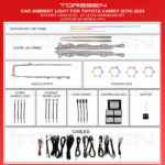 Підсвітка салону Torssen Toyota Camry XV80 2024 (Starry) -24 Leds