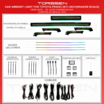 Підсвітка салону Torssen Toyota Land Cruiser Prado 2011-2021 (Dragon Scale) - 22 Leds