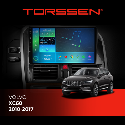Штатна магнітола Torssen Volvo XC60 10-17