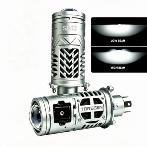 Яскраві світлодіодні лампи Torssen SM2 H4/H19 5500K з лінзою
