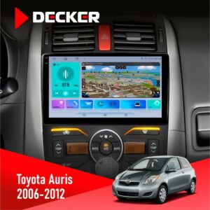 Штатна магнітола Toyota Auris 2006 2012 Decker D10-009 4x64, DSP, 4G, 2k