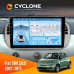 Штатна магнітола Fiat 500 (312) 2007-2015 Cyclone C9-012 4x64 DSP 4G