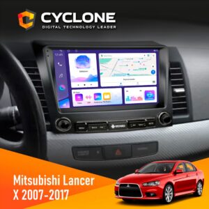 Штатна магнітола Mitsubishi Lancer X Cyclone C9-011 4x64, DSP