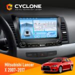 Штатна магнітола Mitsubishi Lancer X 2007-2017 Cyclone C9-012 4x64 DSP 4G