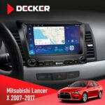 Штатна магнітола Mitsubishi Lancer X 2007-2017 Decker D9-007 4x64, DSP, 360, 4G