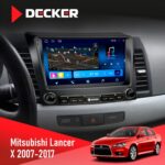 Штатна магнітола Mitsubishi Lancer X 2007-2017 Decker D9-008 8x128 DSP 4G