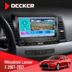 Штатна магнітола Mitsubishi Lancer X 2007-2017 Decker D9-009 4x64, DSP, 4G, 2k