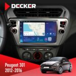 Штатна магнітола Peugeot 301 2012-2016 Decker D9-007 4x64 DSP 360 4G