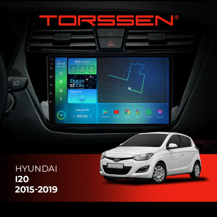 Штатна магнітола Torssen Hyundai I20 2015-2019 F9116