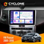 Штатна магнітола VW Passat (B6 B7) 2005-2014 CC 2012-2018 Black Cyclone C10-011 4x64 DSP
