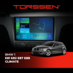 Штатна магнітола Torssen 2K BMW 1 E81/E82/E87/E88 climate F9464 4G Carplay DSP