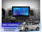 Штатна магнітола FORS.auto FS 1 LITE для Volkswagen Multivan (2008-2015) — вигляд збоку