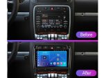 Штатна магнітола FORS.auto FS 1 LITE для Porsche Cayenne (2002-2010) - вигляд збоку