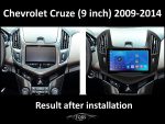 Штатна магнітола FORS.auto FS 1 LITE для Chevrolet Cruze - третій куток