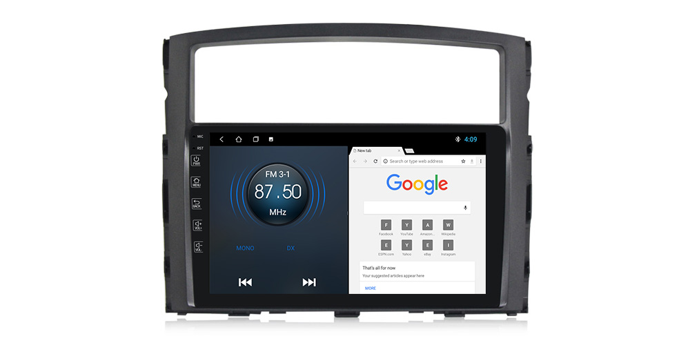 Штатна магнітола Torssen Mitsubishi Pajero 2006-2015 FL9 4+64Gb 4G Carplay DSP Штатна магнітола Torssen Mitsubishi Pajero 2006-2015