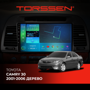 Штатна магнітола Torssen Toyota Camry 30 01-06 дерево F9464 4G Carplay DSP