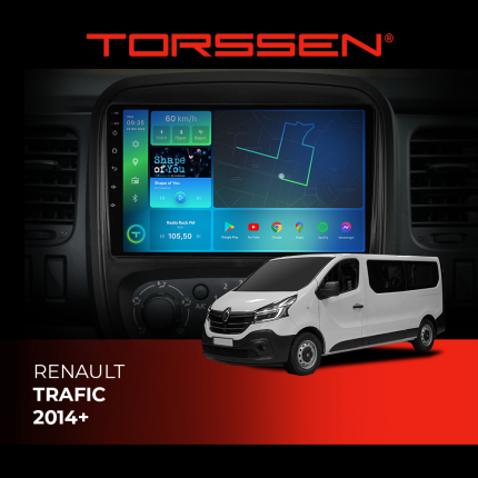 Штатна магнітола Torssen Renault Trafic 2014+ з Carplay та DSP