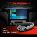 Штатна магнітола Torssen Ford S-max 08-10 climate F9432 4G Carplay DSP