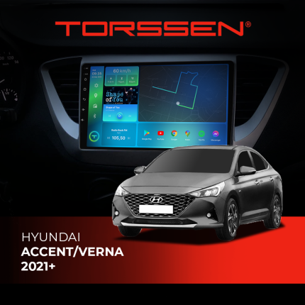 Штатна магнітола Torssen Hyundai Accent Verna 2021+ F9116