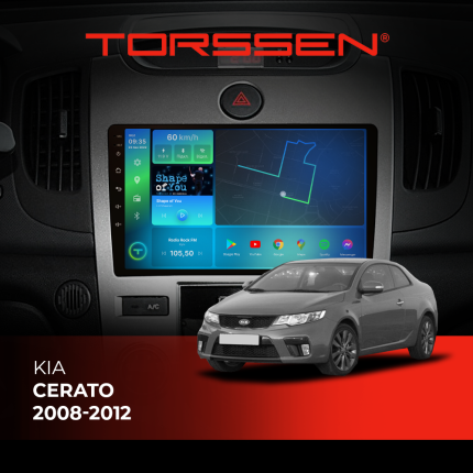 Штатна магнітола Torssen Kia Cerato 08-12