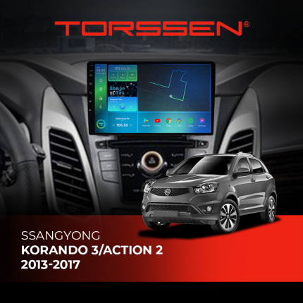 Штатна магнітола Torssen SsangYong Korando 3/Action 2 13-17 F9232 4G Carplay DSP