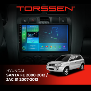Штатна магнітола для авто Hyundai Santa Fe/Jac S1 Torssen