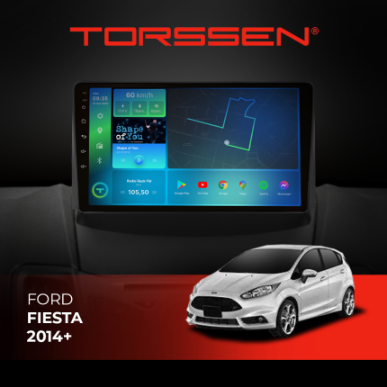 Штатна магнітола Torssen Ford Fiesta 2014 магнітола F9332 4G Carplay DSP