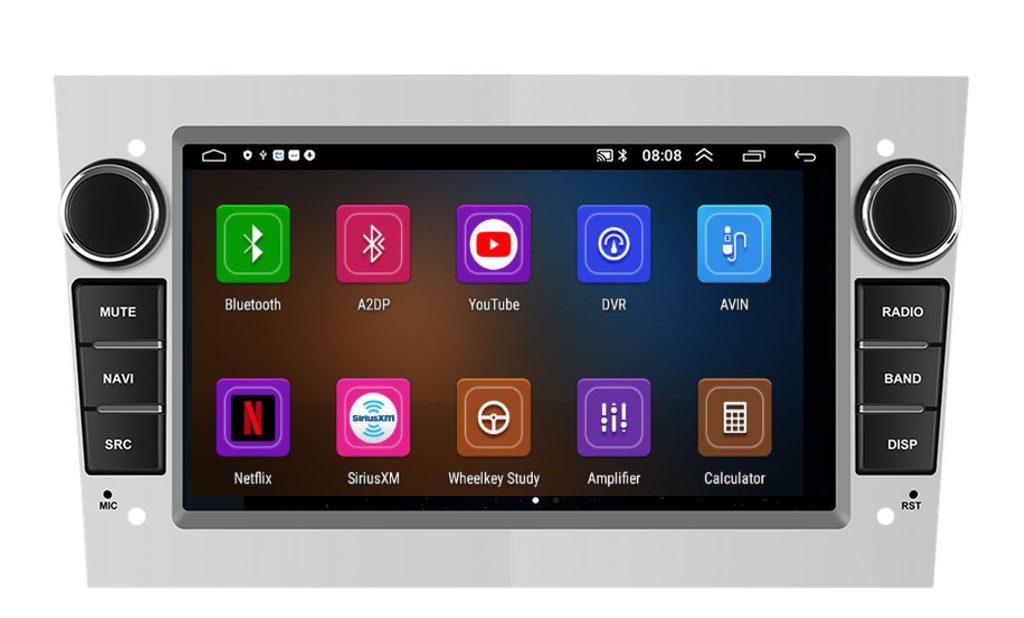 Штатна магнітола Torssen Opel Vectra/Astra/Zafira/Vivaro/Antara F7232 Carplay silver Штатна магнітола
