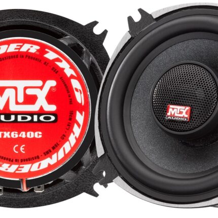 Коаксіальна акустика MTX TX640C виробництва 2023, 4-дюймова пара динаміків з високоякісними компонентами