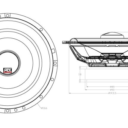 Коаксіальна акустика MTX TX665C