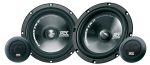Компонентна акустика MTX TX265S в основному вигляді, що демонструє її сучасний дизайн і міцну конструкцію