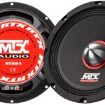 Мідбас MTX RTX84 — зображення пристрою, що демонструє його сучасний дизайн та 8-дюймовий динамік