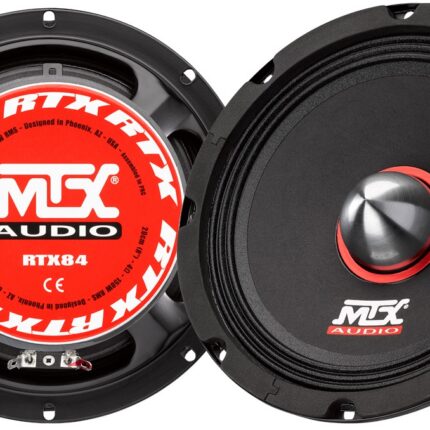 Мідбас MTX RTX84 — зображення пристрою, що демонструє його сучасний дизайн та 8-дюймовий динамік