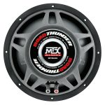 Зблизення до динамічного конуса та магнітної системи сабвуфера MTX RT10-04