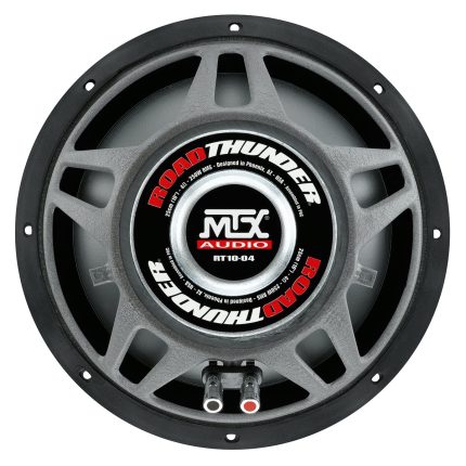 Зблизення до динамічного конуса та магнітної системи сабвуфера MTX RT10-04