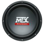Сабвуферний динамік MTX RT10-04 у густому полі для порівняння з іншими моделями