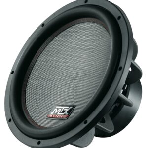 Передній огляд сабвуферний динамік MTX TX615 з виділеними технічними деталями